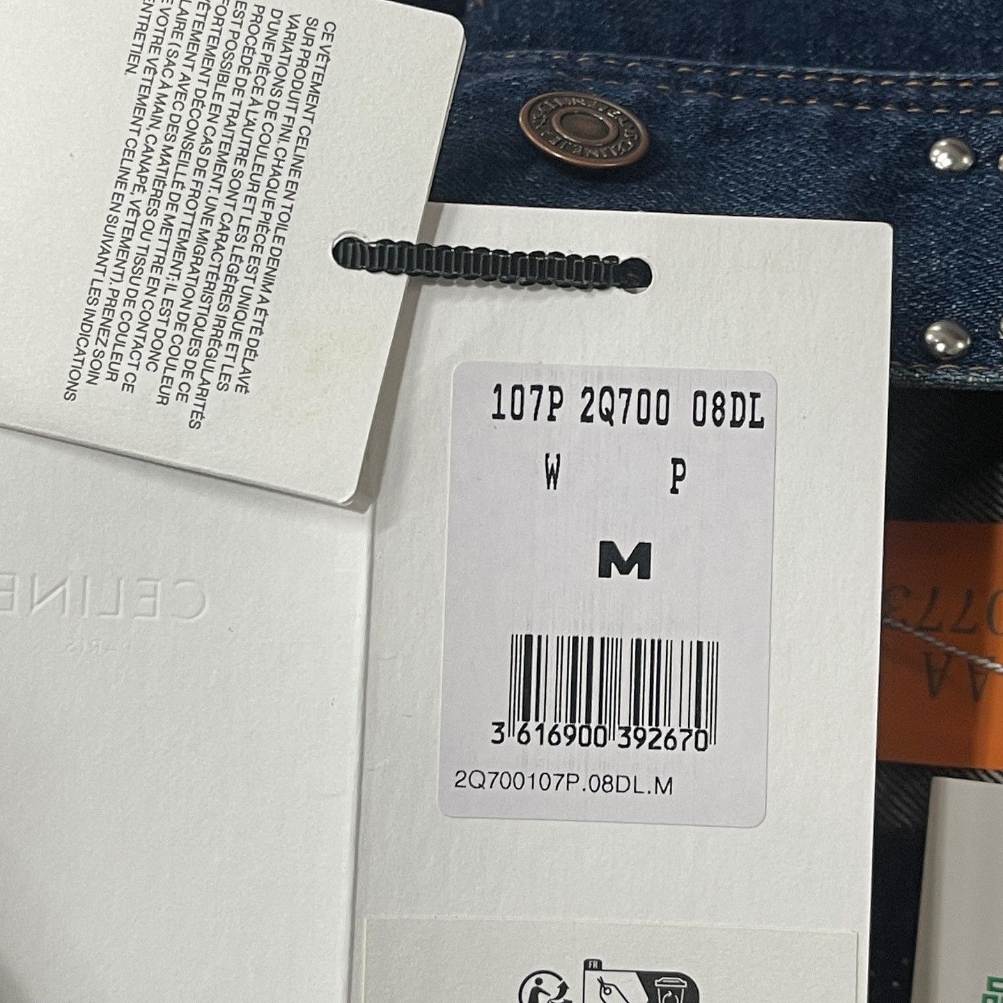 Celine Celine Studded Triomphe Denim Jacket Size M Size M / US 6-8 / IT 42-44 - 5 Thumbnail