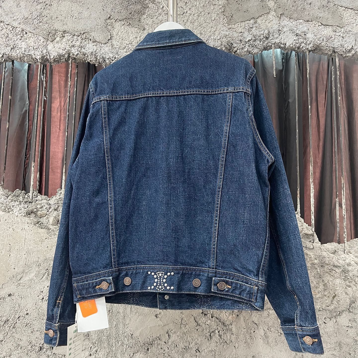 Celine Celine Studded Triomphe Denim Jacket Size M Size M / US 6-8 / IT 42-44 - 2 Thumbnail