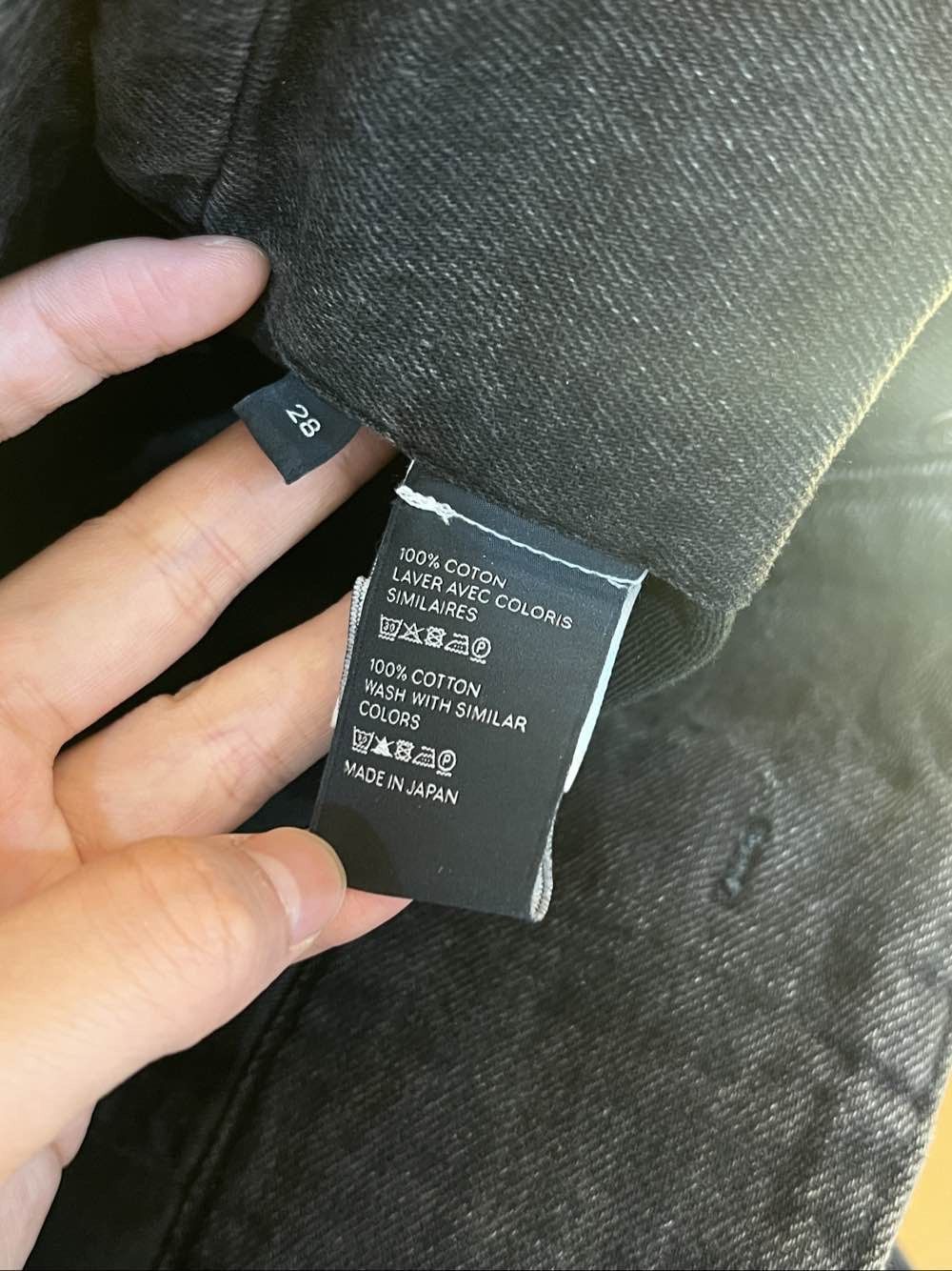Celine Celine High Waisted Wide Leg Washed Jeans Size 28 Size 28" / US 6 / IT 42 - 4 Thumbnail