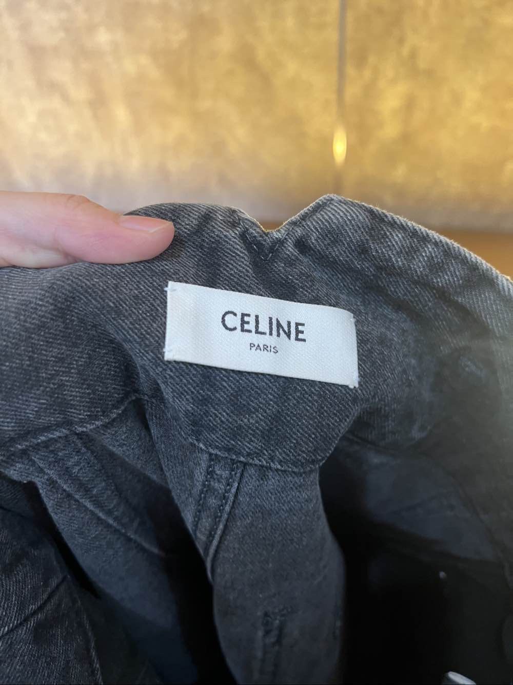Celine Celine High Waisted Wide Leg Washed Jeans Size 28 Size 28" / US 6 / IT 42 - 3 Thumbnail