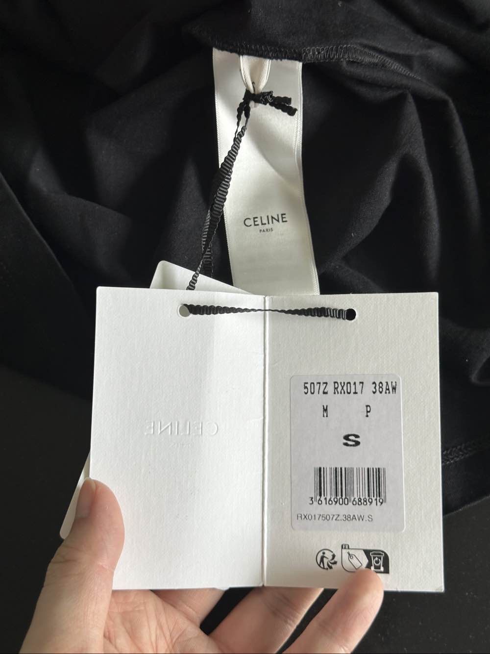 Celine Celine Triomphe Logo Long Sleeve T-Shirt Size S Size US S / EU 44-46 / 1 - 5 Thumbnail