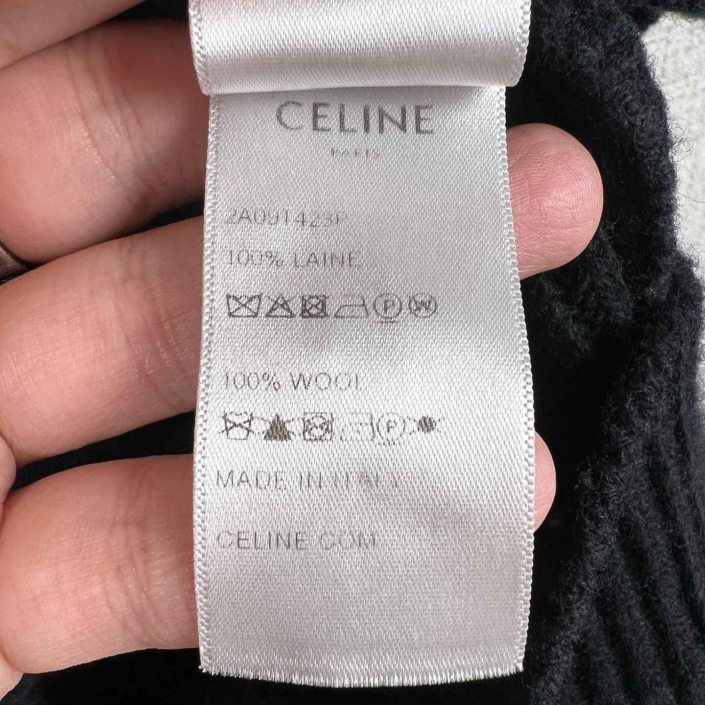 Celine Celine Logo Embroidered Wool Sweater Size S Size S / US 4 / IT 40 - 4 Thumbnail