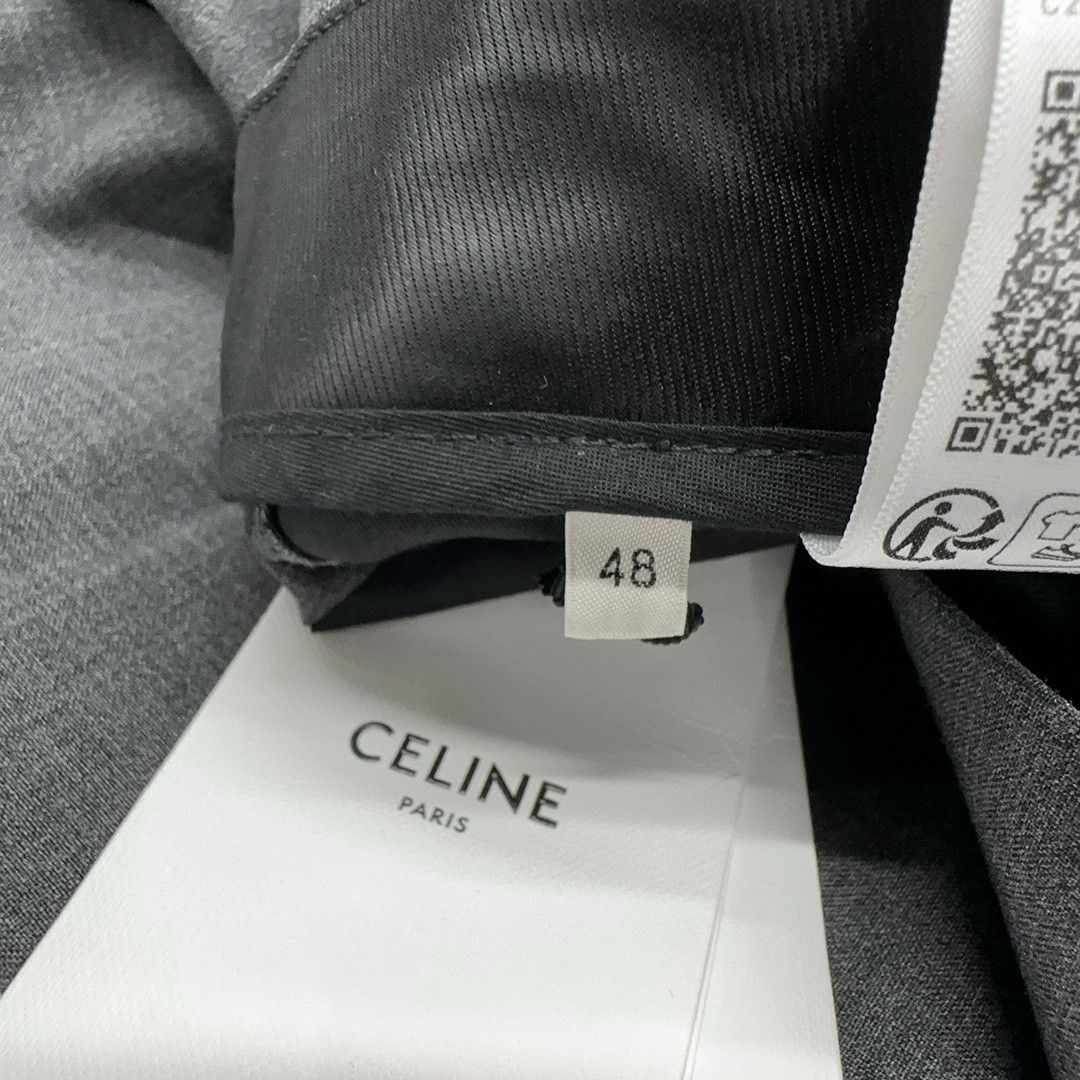 Celine Celine Wool Mohair Pleated Trousers Size 32 Size US 32 / EU 48 - 4 Thumbnail