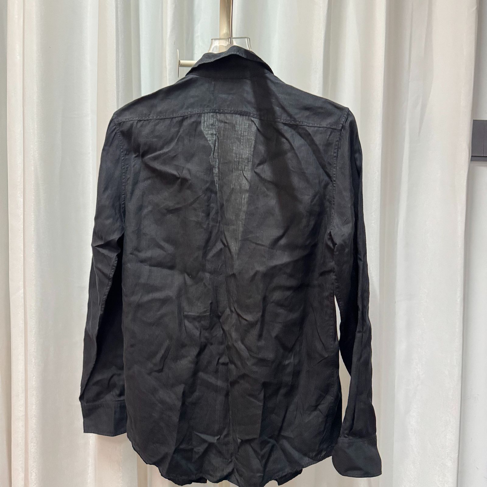 Celine Celine Black Linen Button Up Shirt Size 38 Size S / US 4 / IT 40 - 2 Thumbnail