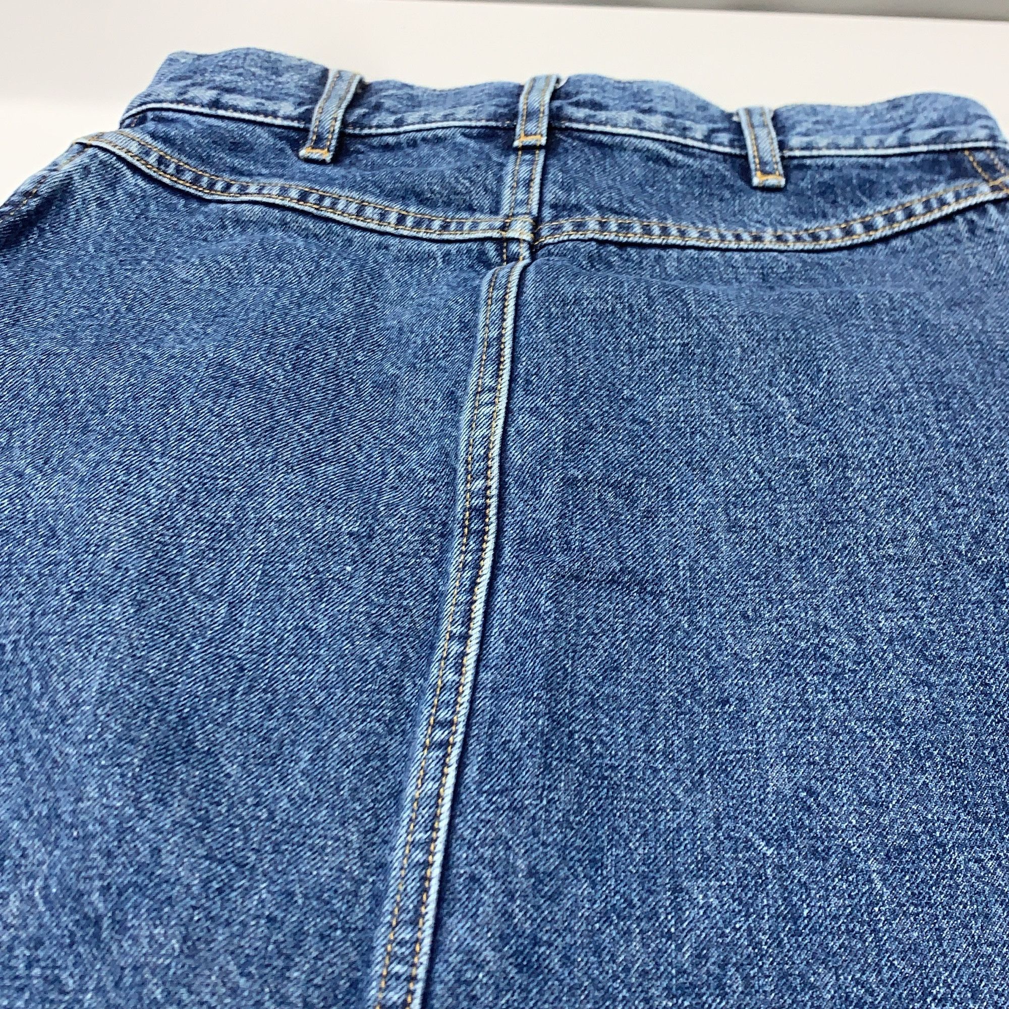Celine Celine Dark Wash Denim Midi Skirt Size 26 Size 26" / US 2 / IT 38 - 7 Thumbnail