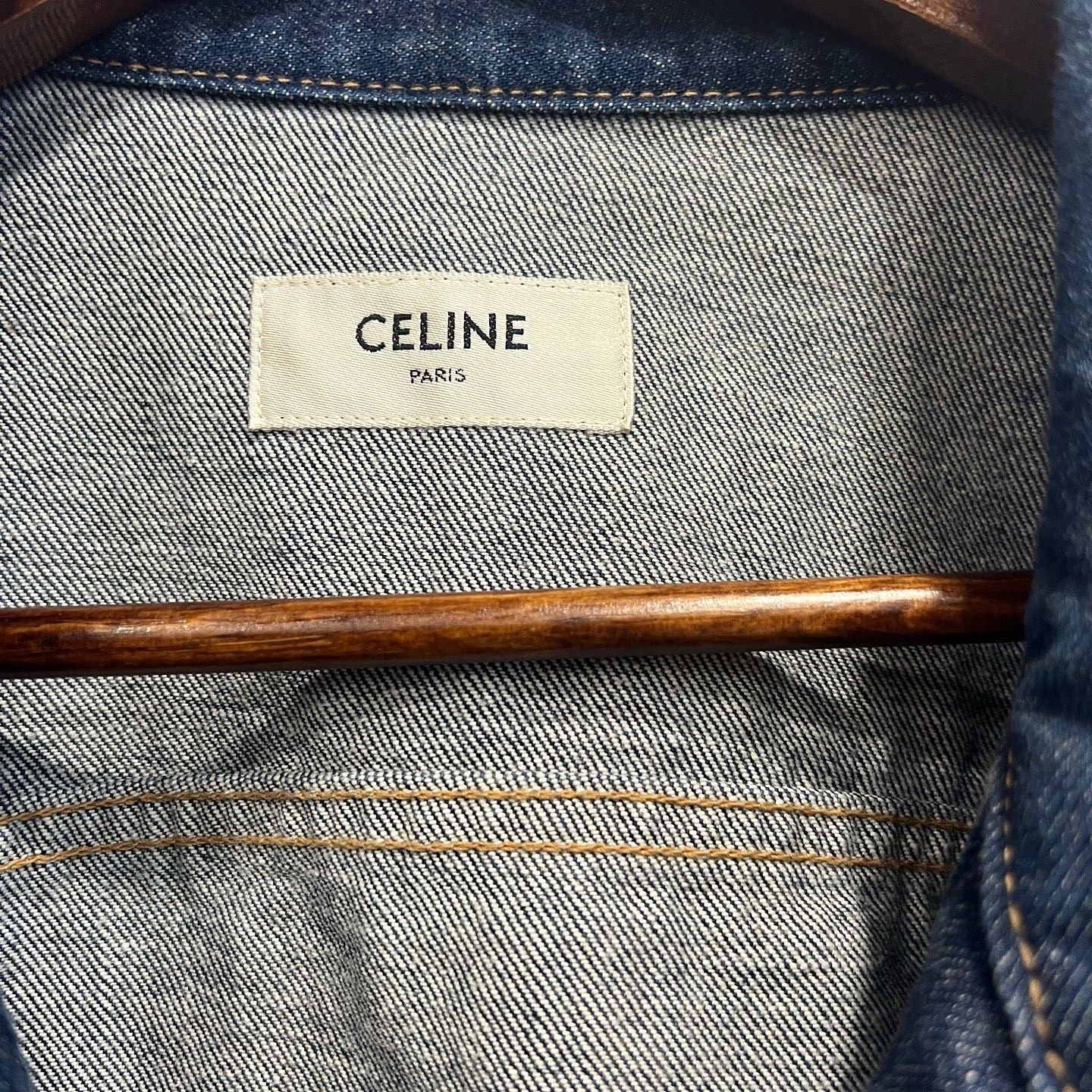 Celine Celine Logo Denim Jacket Size XL Size US XL / EU 56 / 4 - 3 Thumbnail