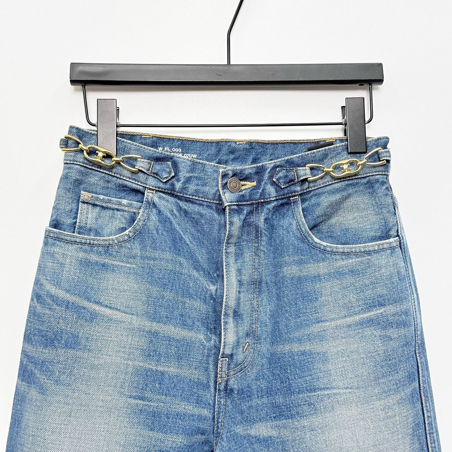 Celine CELINE Chain Waist Jeans 27 Size 27" / US 4 / IT 40 - 6 Thumbnail