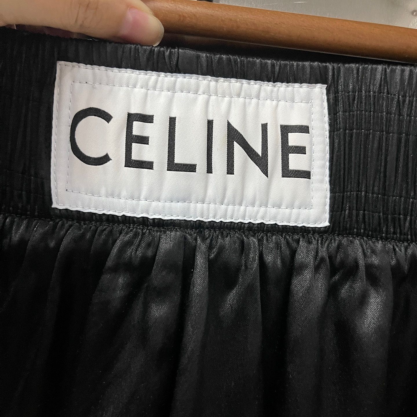 Celine CELINE Logo Patch Satin Shorts Size 36 Size 26" / US 2 / IT 38 - 3 Thumbnail