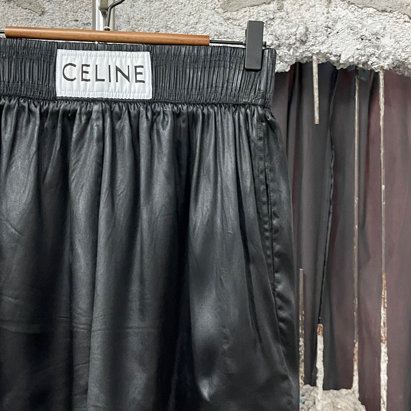 Celine CELINE Logo Patch Satin Shorts Size 36 Size 26" / US 2 / IT 38 - 6 Thumbnail