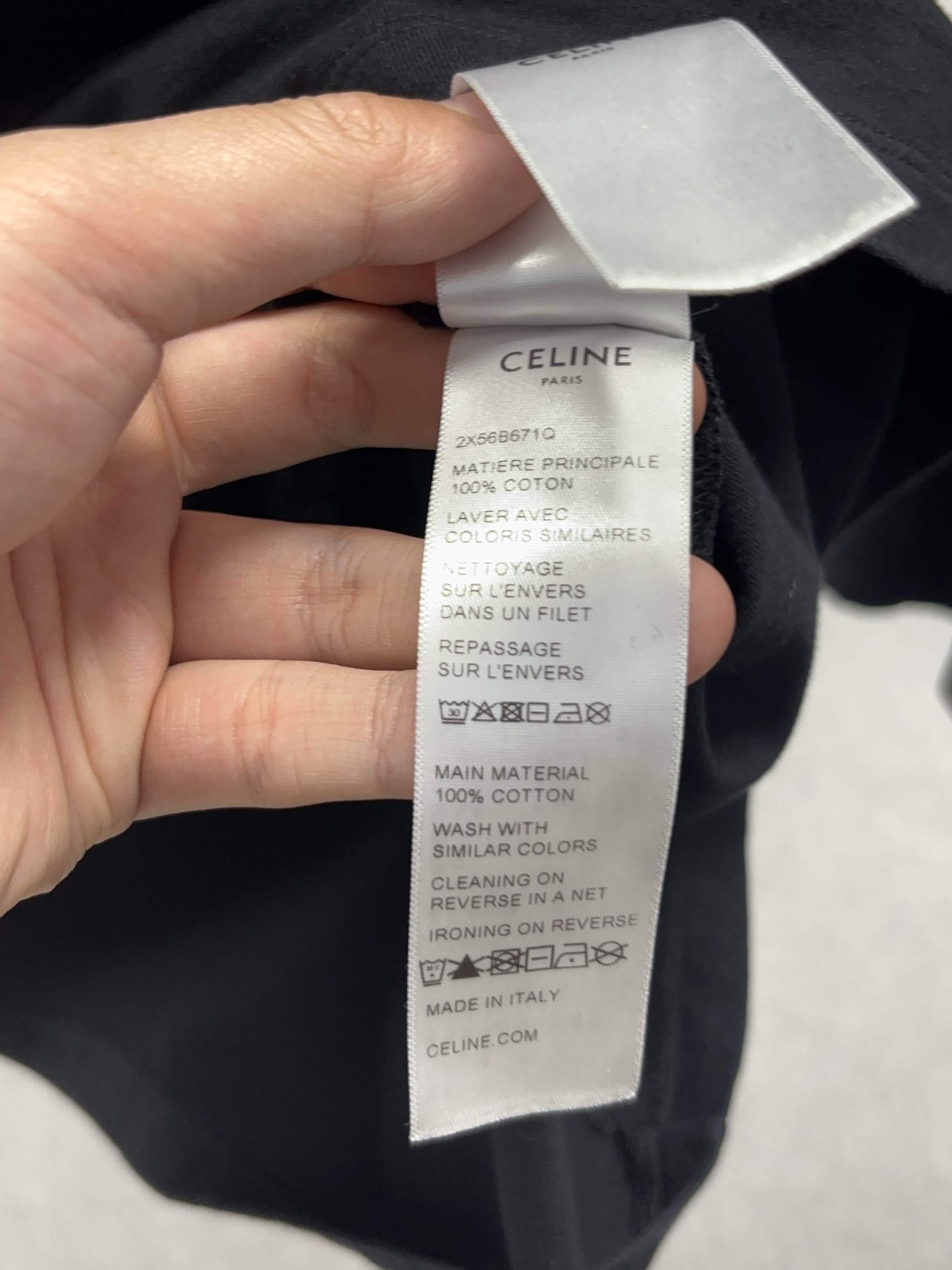 Celine Celine Triomphe Logo T-Shirt Size M Size M / US 6-8 / IT 42-44 - 4 Thumbnail