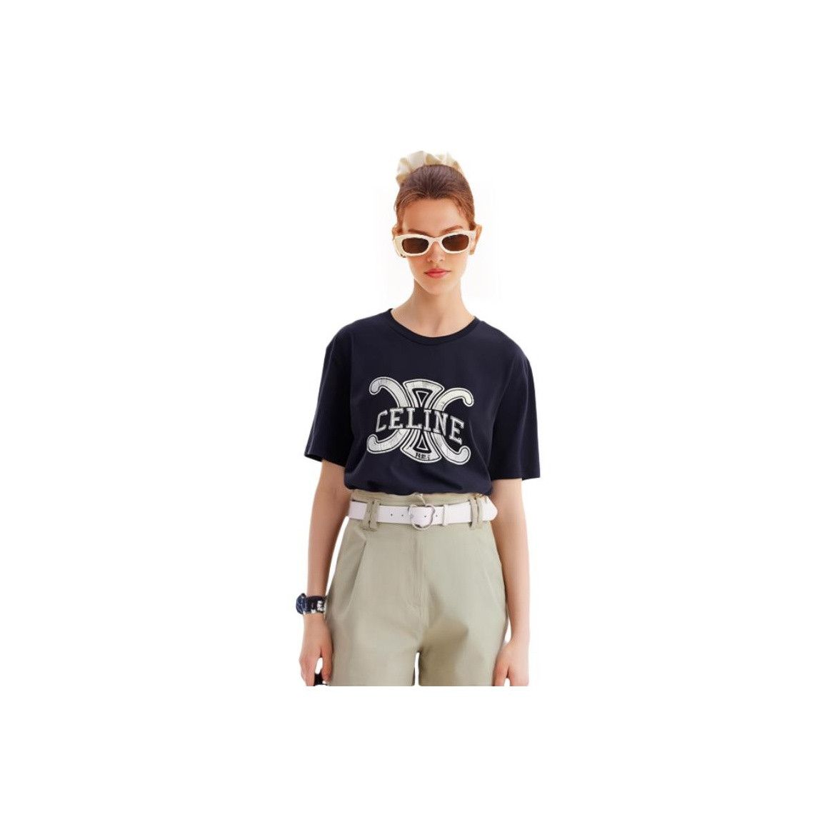Celine Celine Triomphe Logo T-Shirt Size M Size M / US 6-8 / IT 42-44 - 13 Thumbnail