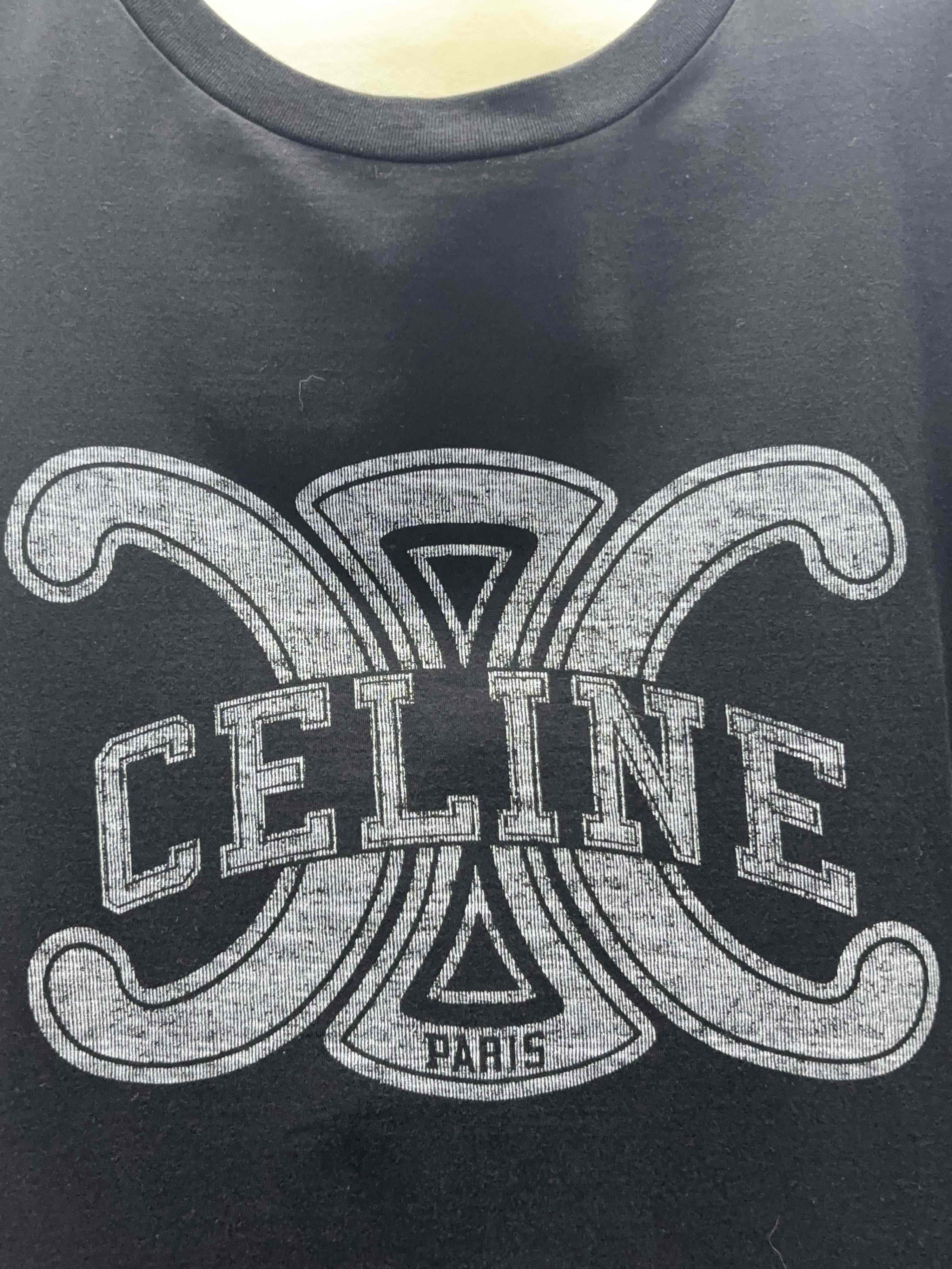 Celine Celine Triomphe Logo T-Shirt Size M Size M / US 6-8 / IT 42-44 - 6 Thumbnail