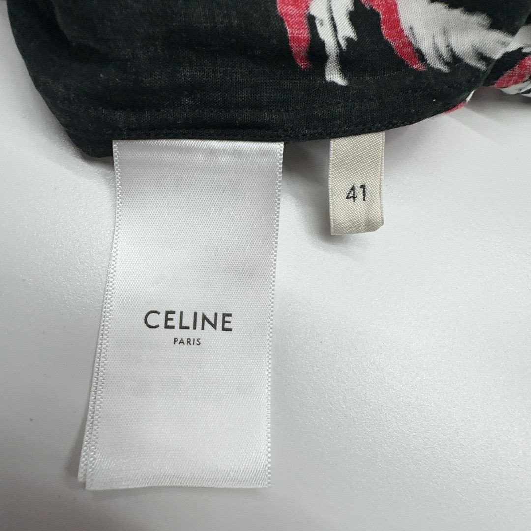 Celine Celine Palm Tree Print Button Up Shirt Size L Size US L / EU 52-54 / 3 - 4 Thumbnail