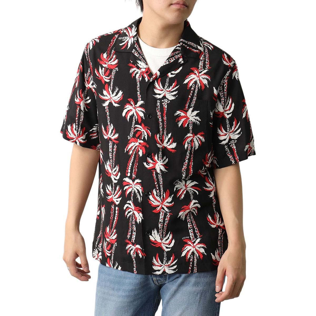 Celine Celine Palm Tree Print Button Up Shirt Size L Size US L / EU 52-54 / 3 - 8 Thumbnail