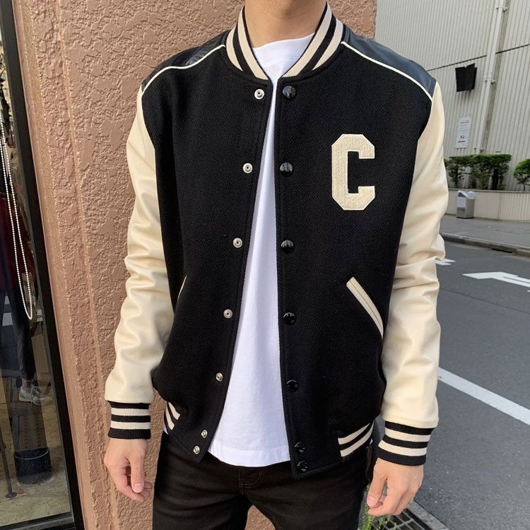 Celine Celine Wool Leather Varsity Jacket Size 52 Size US L / EU 52-54 / 3 - 7 Thumbnail