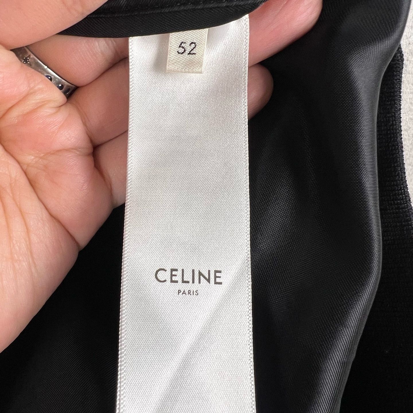 Celine Celine Wool Leather Varsity Jacket Size 52 Size US L / EU 52-54 / 3 - 4 Thumbnail