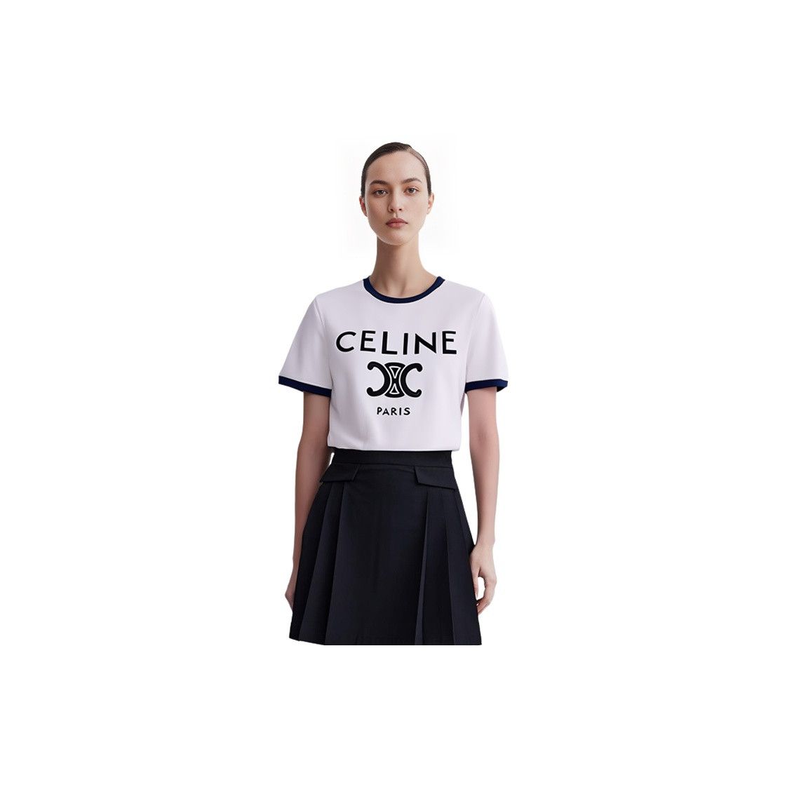 Celine CELINE Triomphe Logo T-Shirt Size S Size S / US 4 / IT 40 - 8 Thumbnail