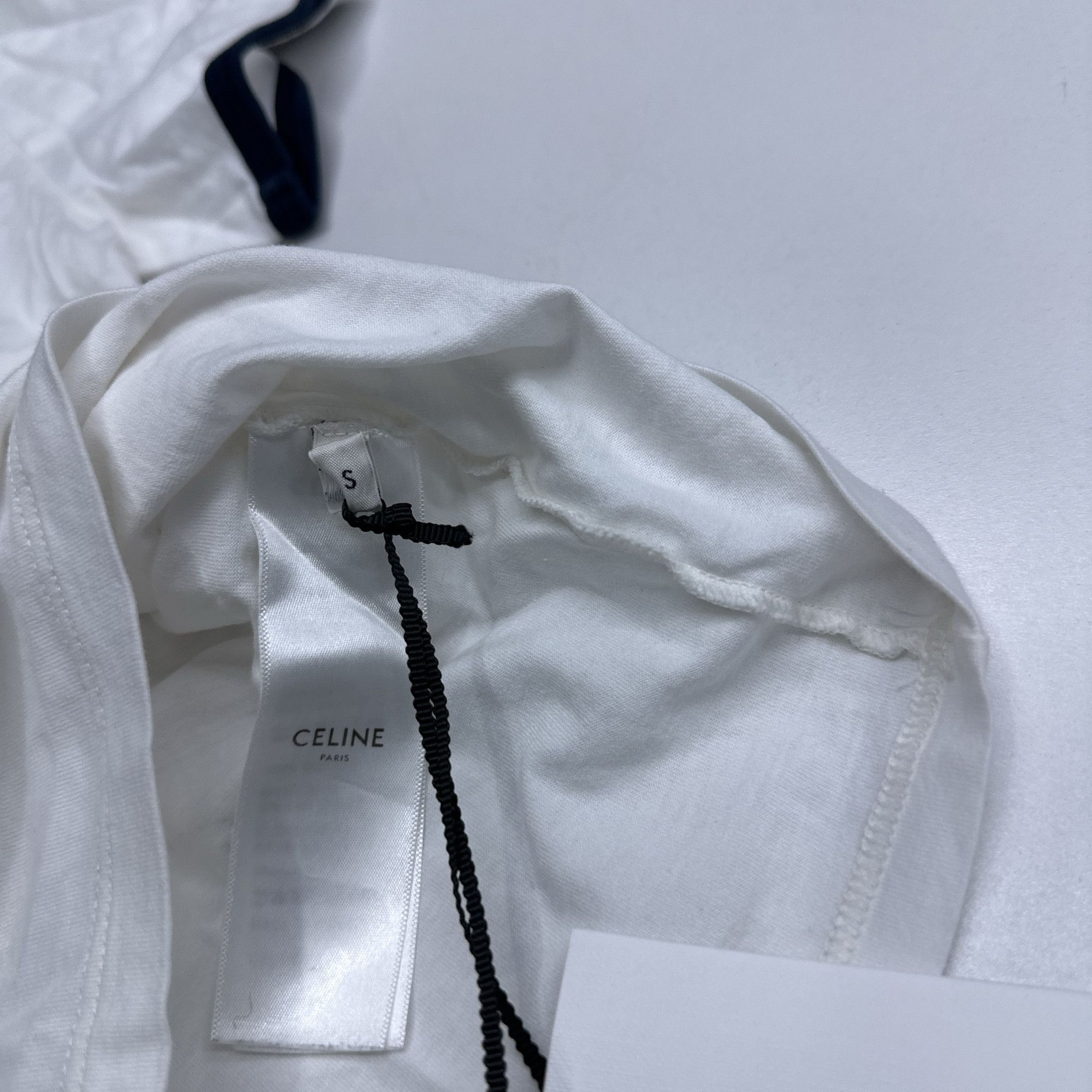 Celine CELINE Triomphe Logo T-Shirt Size S Size S / US 4 / IT 40 - 4 Thumbnail