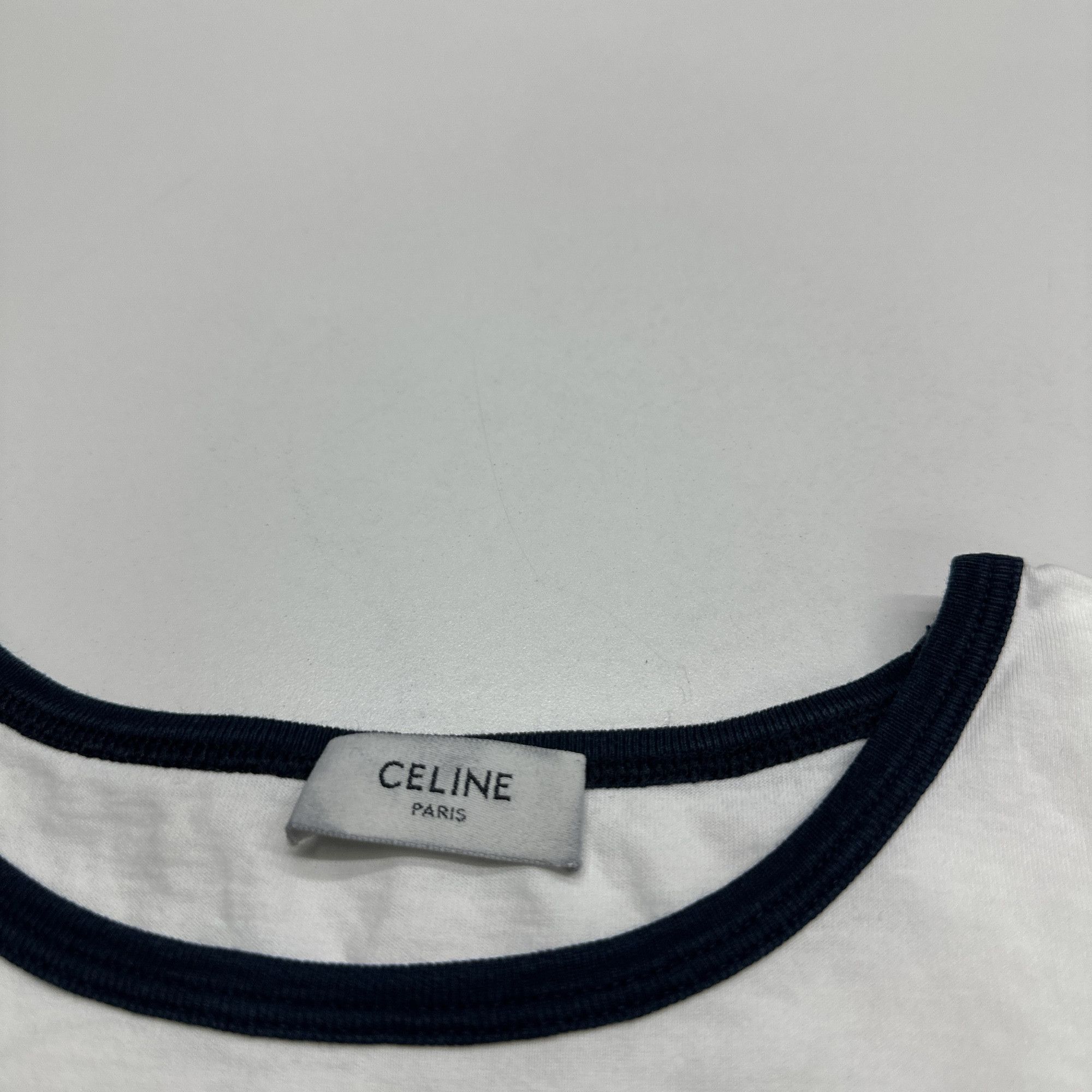 Celine CELINE Triomphe Logo T-Shirt Size S Size S / US 4 / IT 40 - 3 Thumbnail