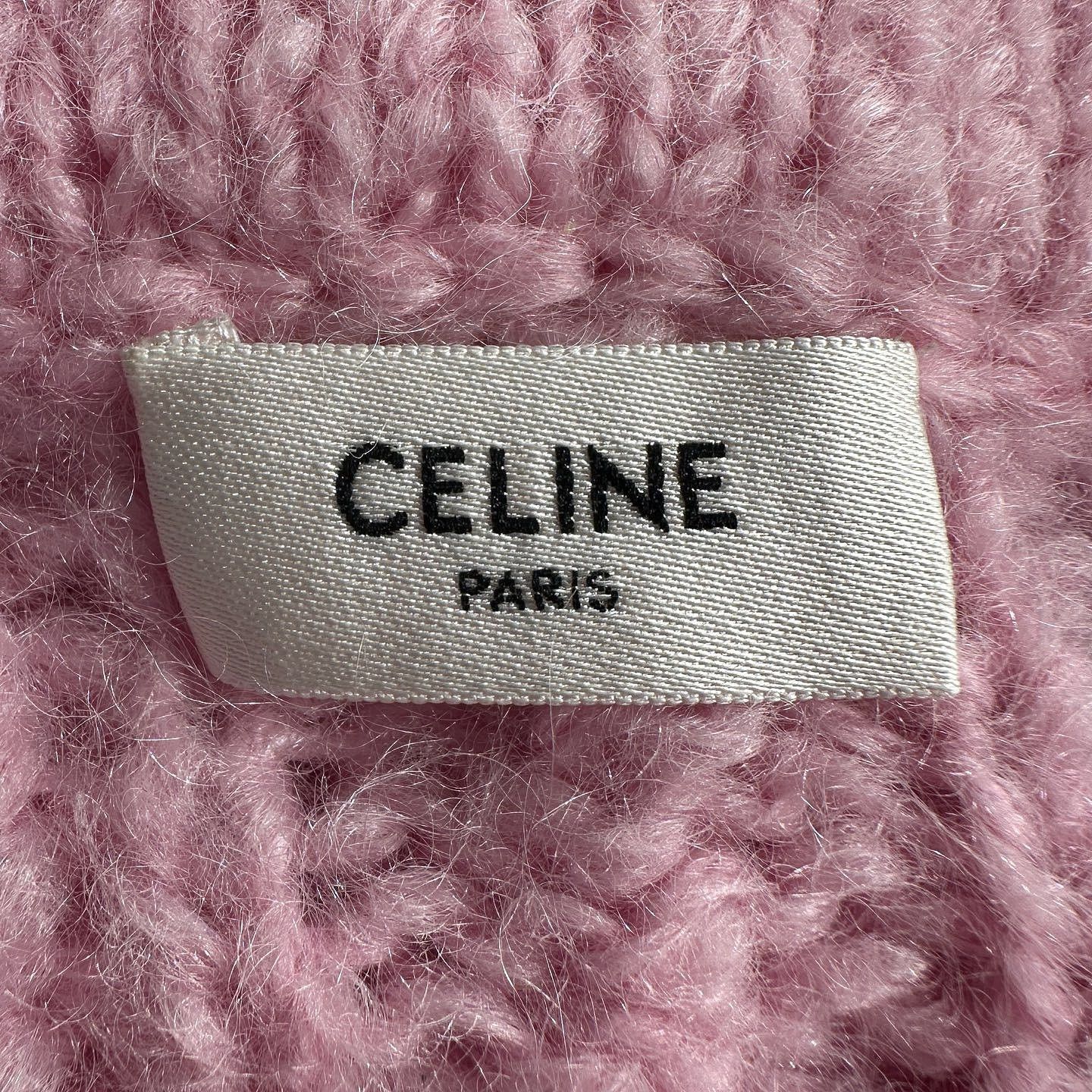 Celine Celine Pink Mohair Knit Polo Sweater M Size M / US 6-8 / IT 42-44 - 3 Thumbnail