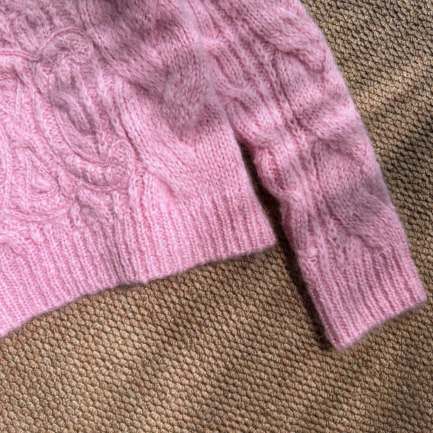 Celine Celine Pink Mohair Knit Polo Sweater M Size M / US 6-8 / IT 42-44 - 6 Thumbnail