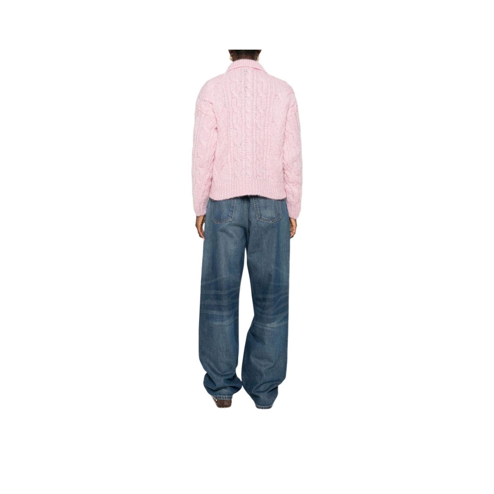 Celine Celine Pink Mohair Knit Polo Sweater M Size M / US 6-8 / IT 42-44 - 11 Thumbnail