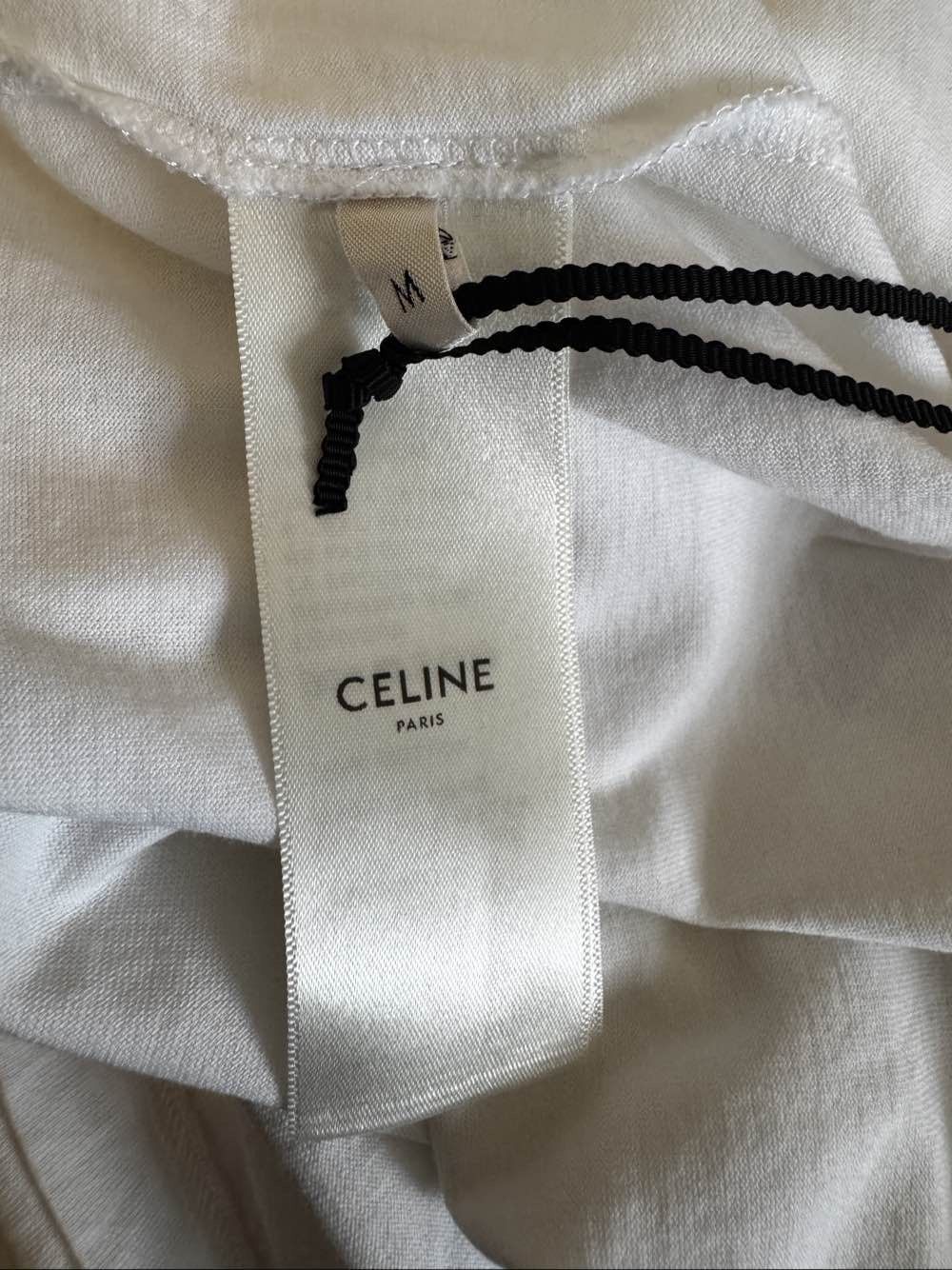 Celine CELINE Logo Embroidered T-Shirt Size M Size M / US 6-8 / IT 42-44 - 4 Thumbnail