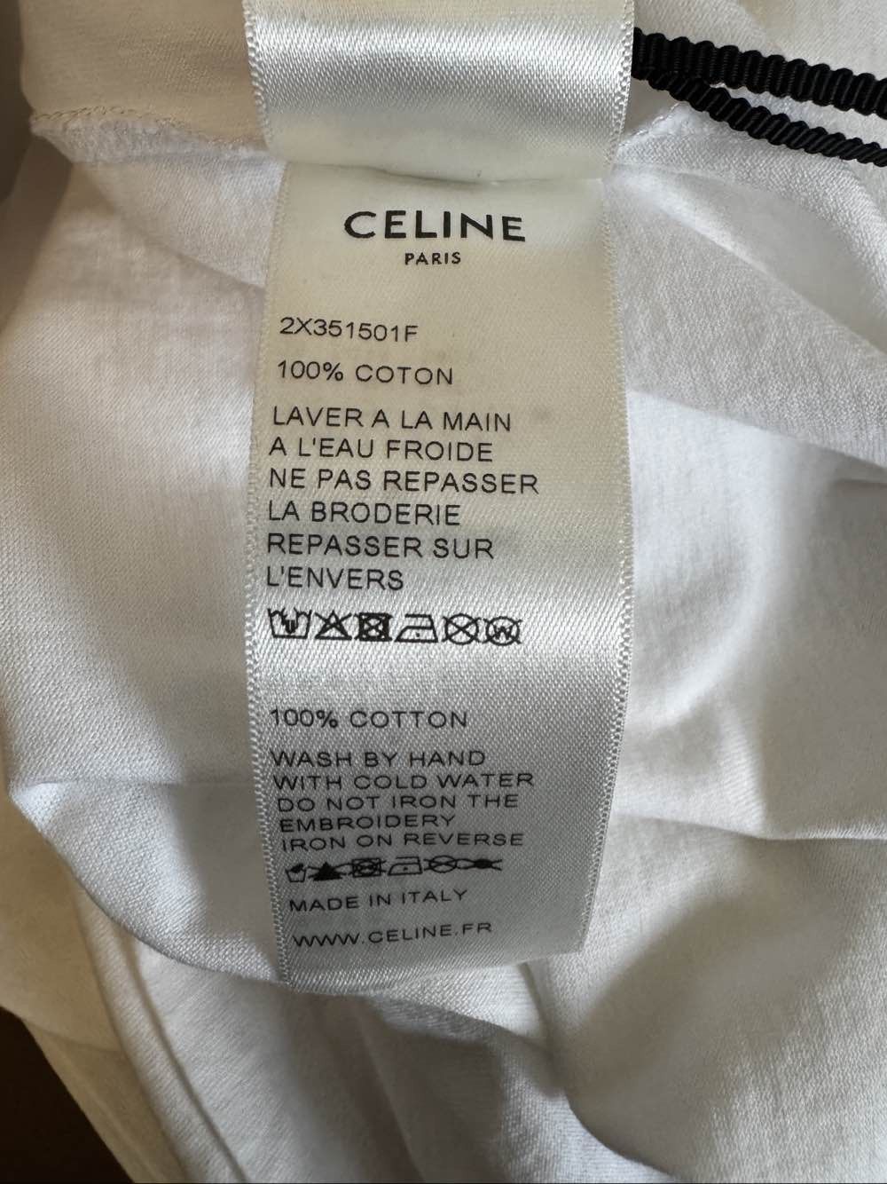 Celine CELINE Logo Embroidered T-Shirt Size M Size M / US 6-8 / IT 42-44 - 6 Thumbnail