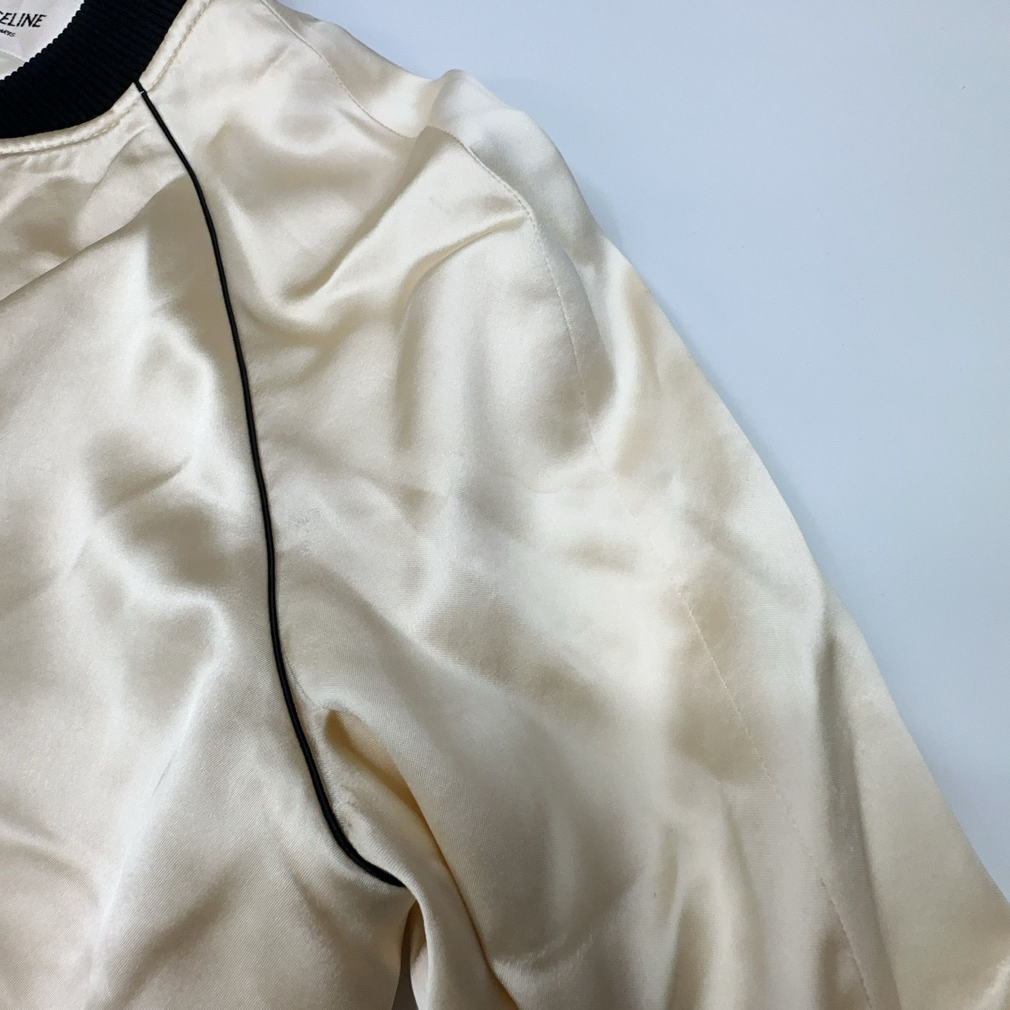 Celine CELINE Satin Bomber Jacket Size 36 Size XS / US 0-2 / IT 36-38 - 6 Thumbnail