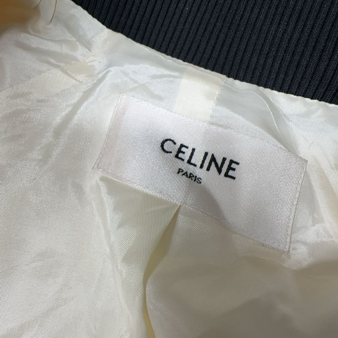 Celine CELINE Satin Bomber Jacket Size 36 Size XS / US 0-2 / IT 36-38 - 3 Thumbnail