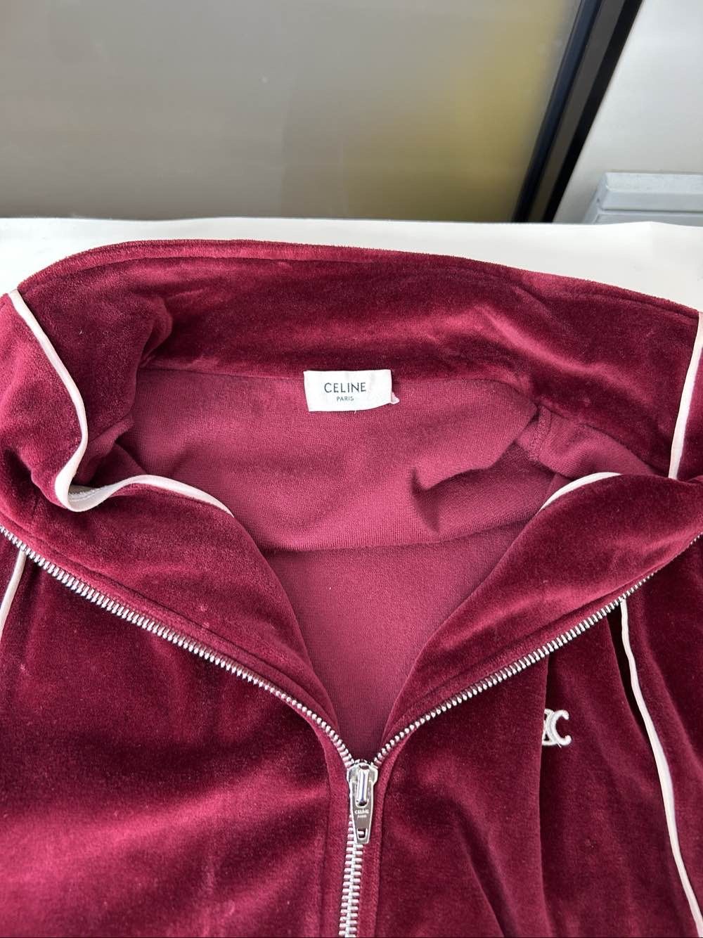 Celine Celine Velour Triomphe Jacket Size M Size M / US 6-8 / IT 42-44 - 3 Thumbnail