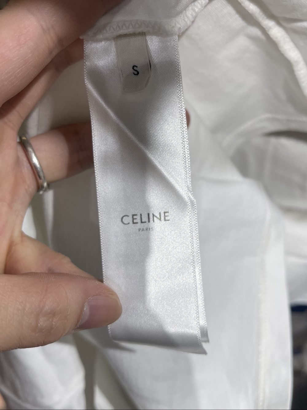 Celine Celine Triomphe Logo T-Shirt Size S Size S / US 4 / IT 40 - 7 Thumbnail
