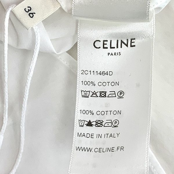 Celine Celine White Cotton Stand Collar Shirt Size 36 Size XS / US 0-2 / IT 36-38 - 5 Thumbnail