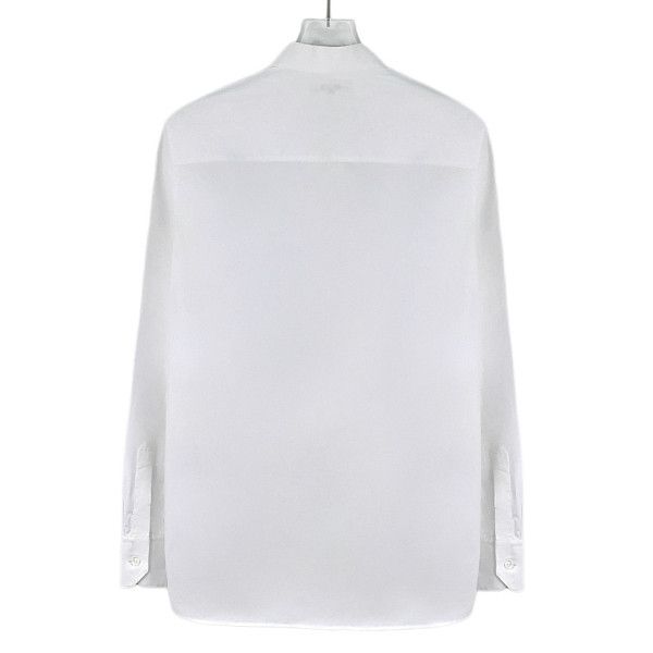 Celine Celine White Cotton Stand Collar Shirt Size 36 Size XS / US 0-2 / IT 36-38 - 2 Thumbnail