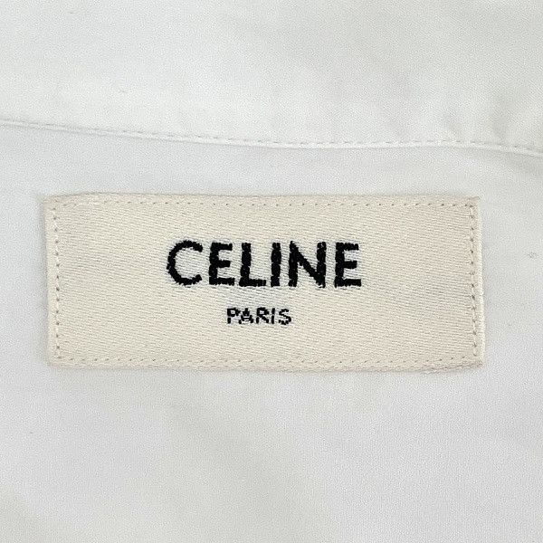 Celine Celine White Cotton Stand Collar Shirt Size 36 Size XS / US 0-2 / IT 36-38 - 3 Thumbnail