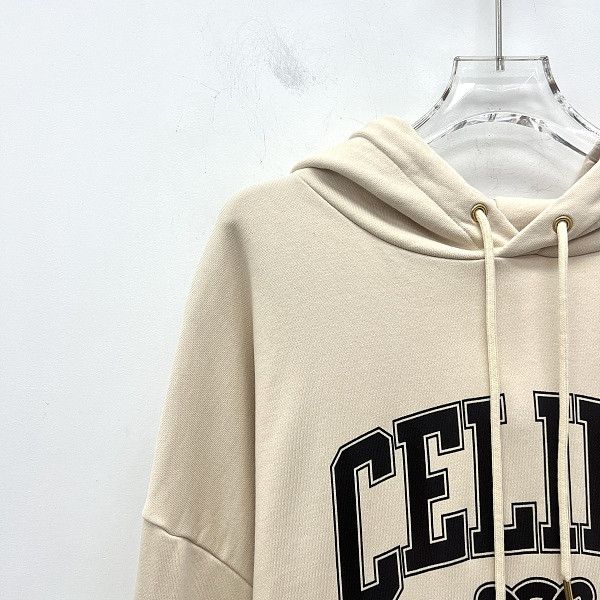 Celine CELINE Logo Print Hoodie Size L Size L / US 10 / IT 46 - 7 Thumbnail