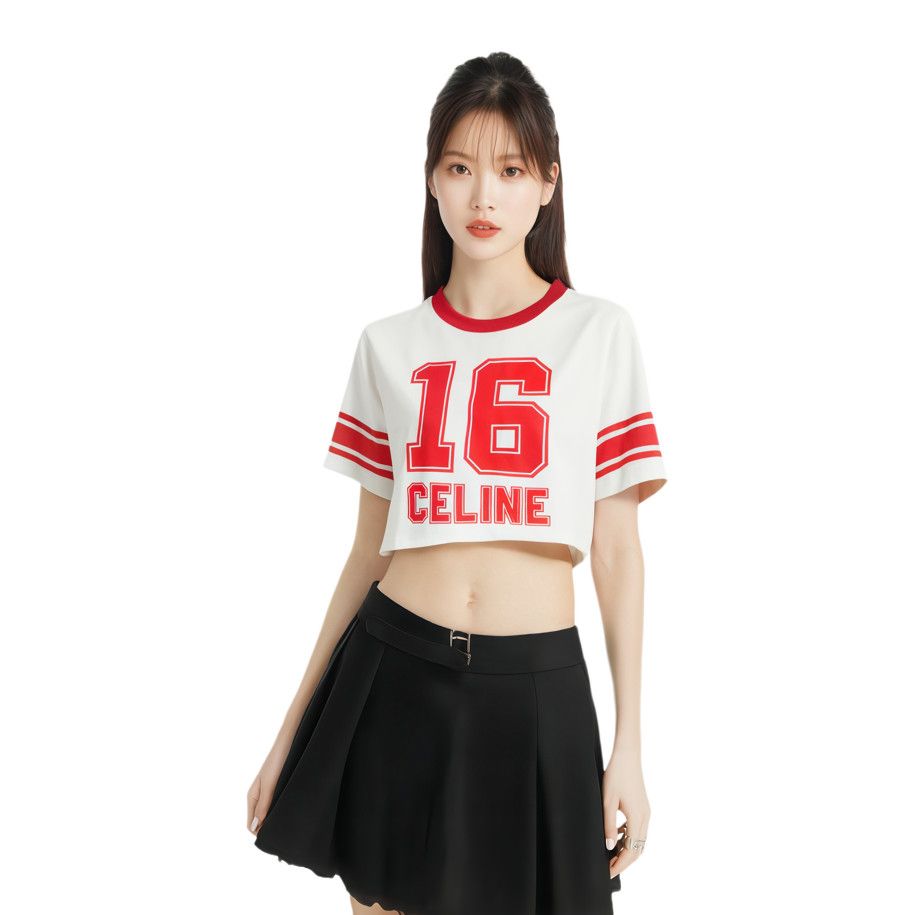 Celine Celine 16 Logo Crop Top Size M Size M / US 6-8 / IT 42-44 - 10 Thumbnail