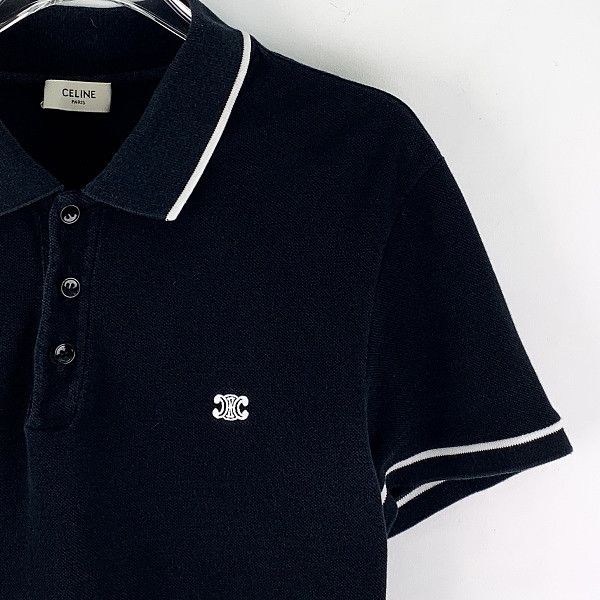 Celine Celine Embroidered Logo Polo Shirt Size S Size US S / EU 44-46 / 1 - 7 Thumbnail