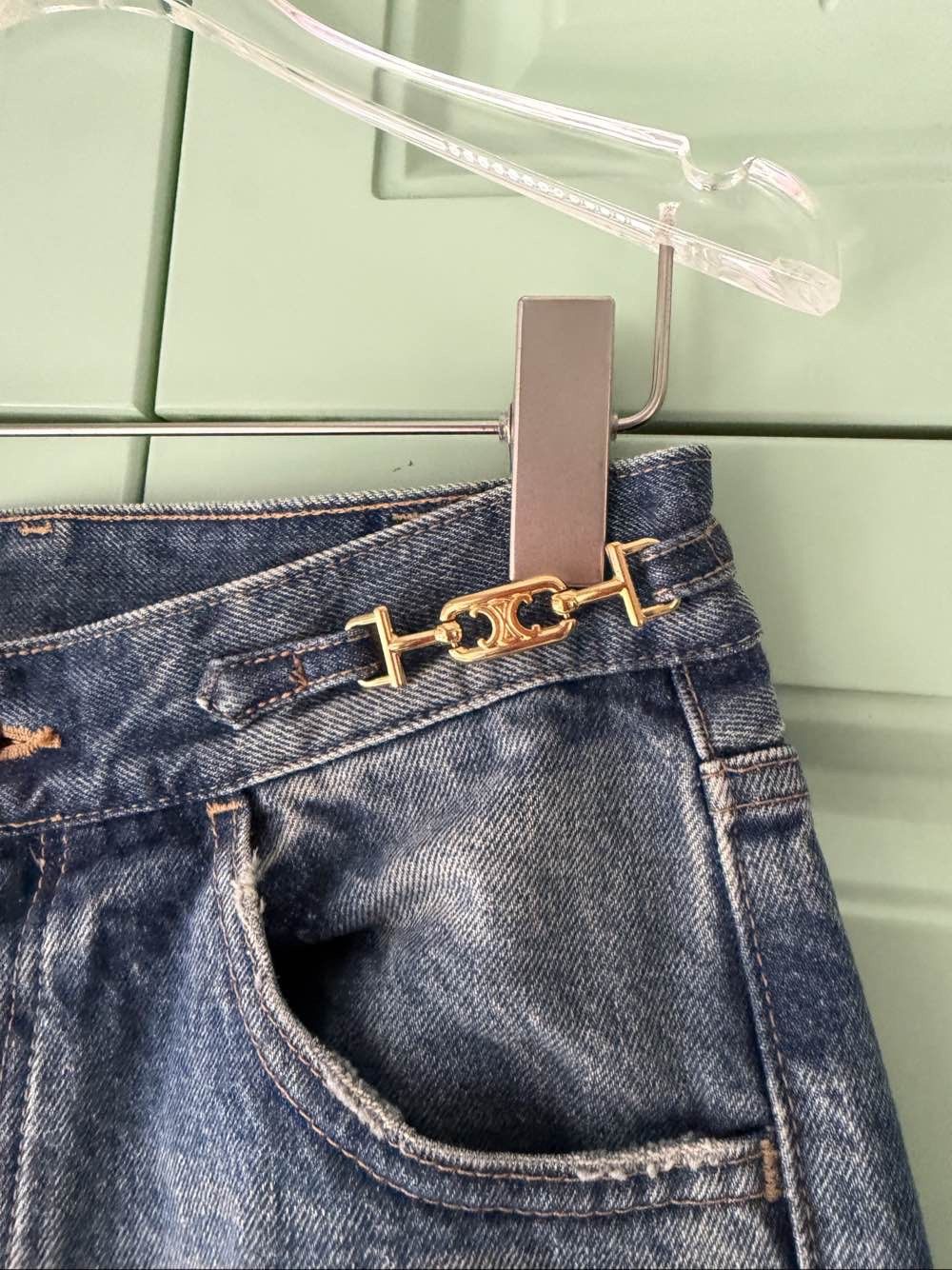 Celine Celine Triomphe Hardware Jeans Size 28 Size 28" / US 6 / IT 42 - 8 Thumbnail