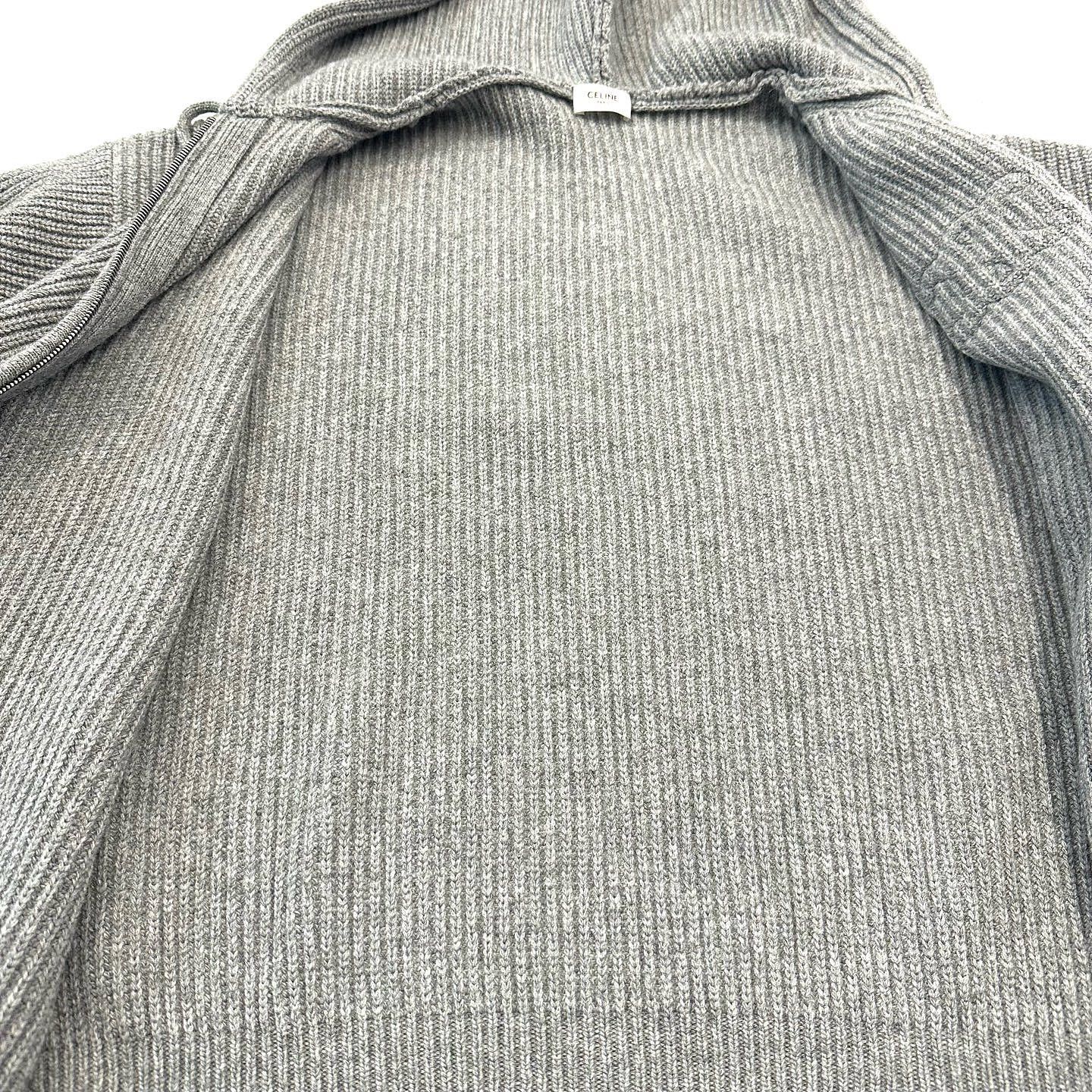 Celine CELINE Logo Patch Knit Hoodie Size S Size US S / EU 44-46 / 1 - 5 Thumbnail