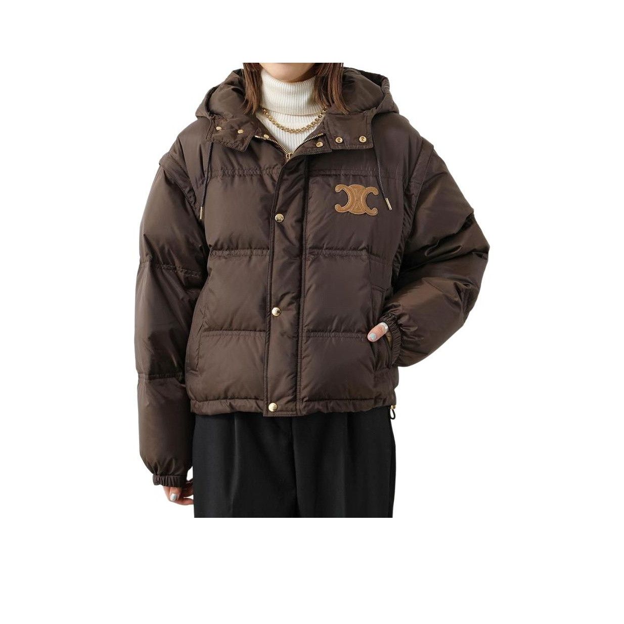 Celine Celine Triomphe Logo Down Jacket Size 34 Size XS / US 0-2 / IT 36-38 - 6 Thumbnail