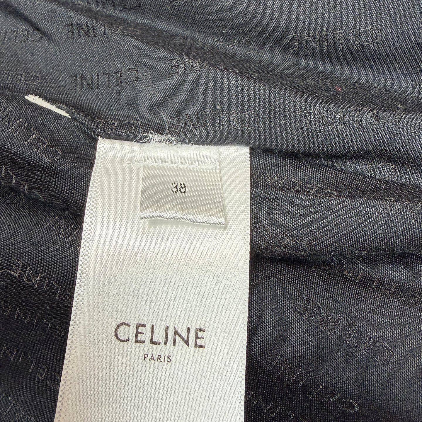 Celine CELINE Houndstooth Wool Mini Skirt Size 38 Size 27" / US 4 / IT 40 - 4 Thumbnail