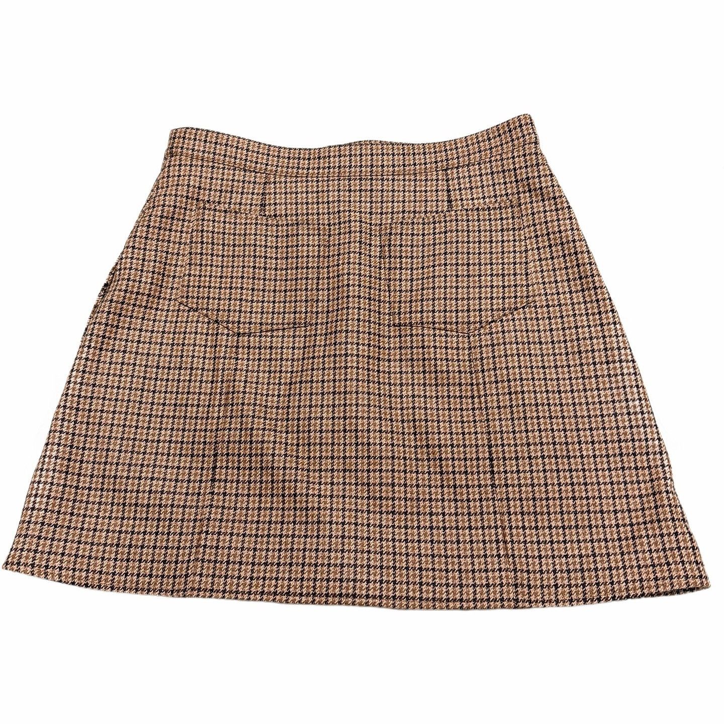 Celine CELINE Houndstooth Wool Mini Skirt Size 38 Size 27" / US 4 / IT 40 - 2 Thumbnail