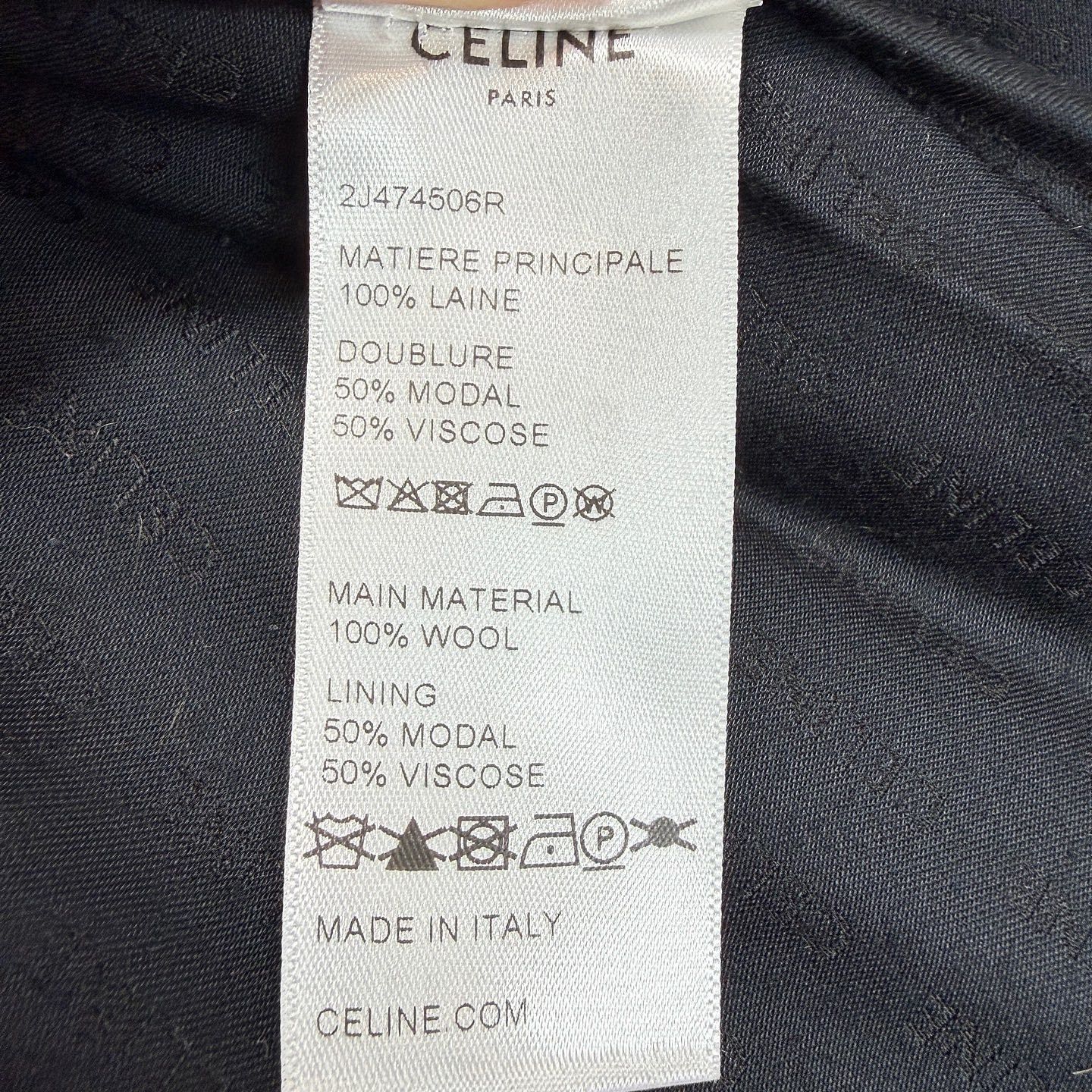 Celine CELINE Houndstooth Wool Mini Skirt Size 38 Size 27" / US 4 / IT 40 - 5 Thumbnail