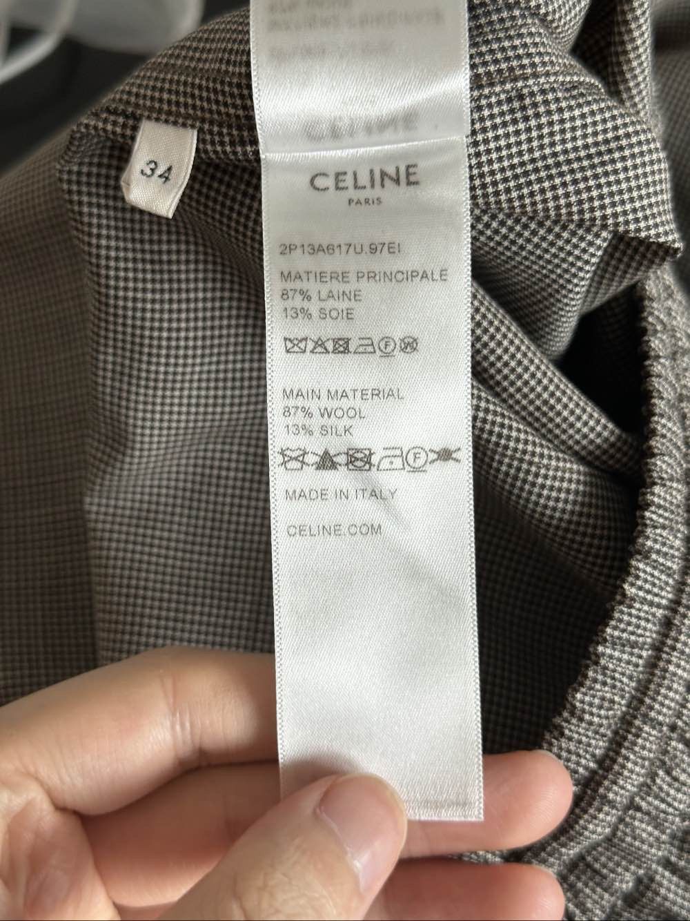 Celine Celine Wool Blend Patterned Pants Size 34 Size 25" / US 0 / IT 36 - 5 Thumbnail