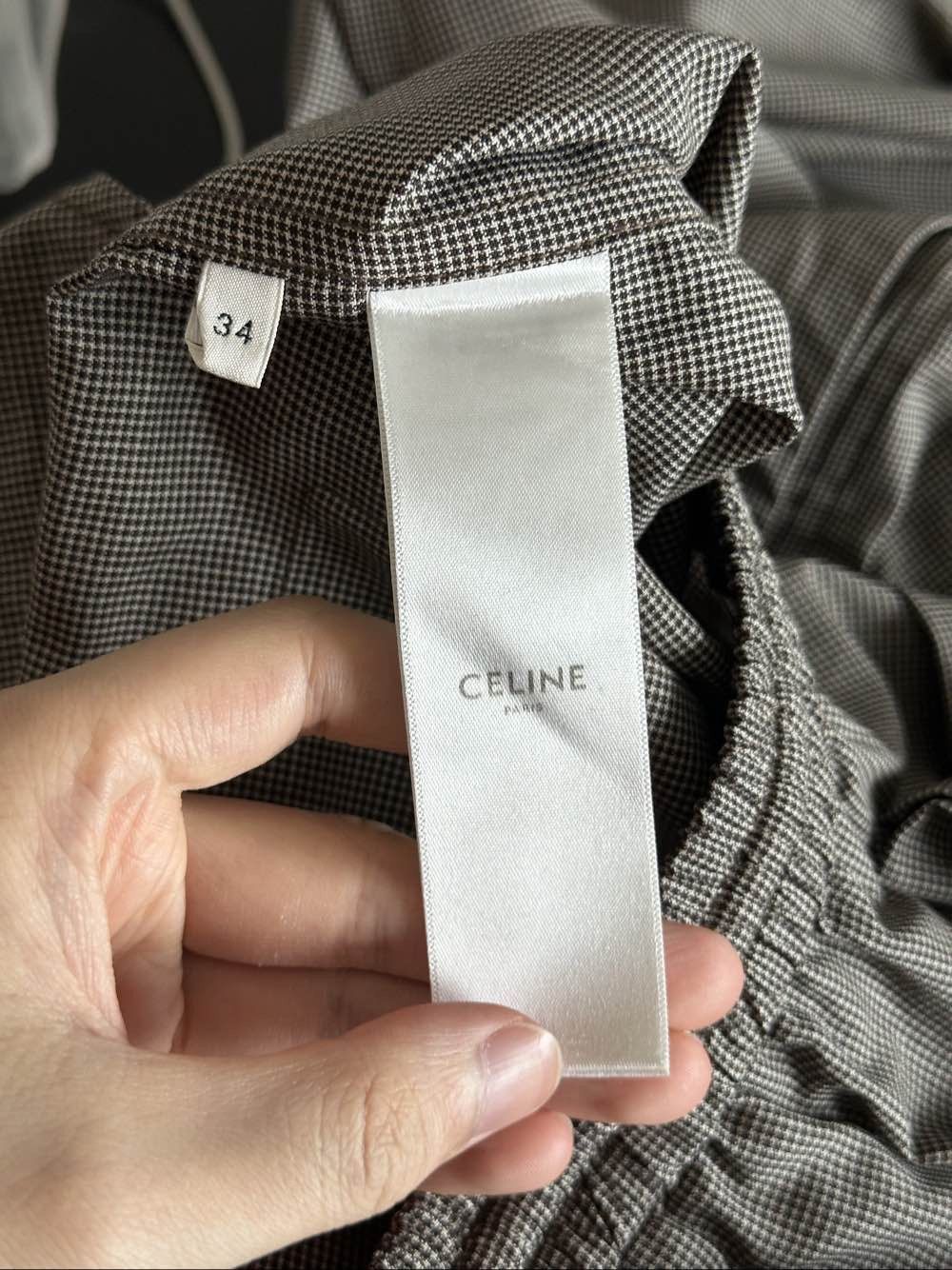 Celine Celine Wool Blend Patterned Pants Size 34 Size 25" / US 0 / IT 36 - 4 Thumbnail