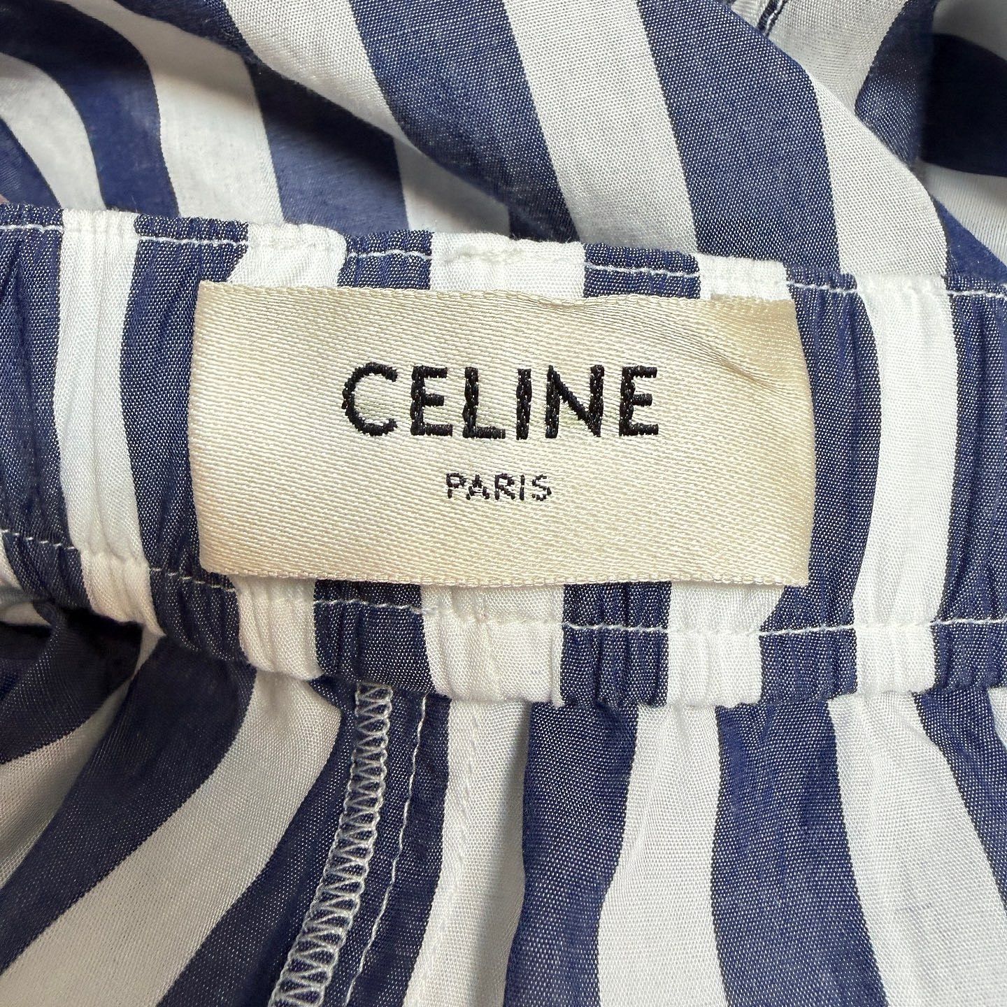 Celine Celine Striped Drawstring Pants Size 40 Size 28" / US 6 / IT 42 - 3 Thumbnail