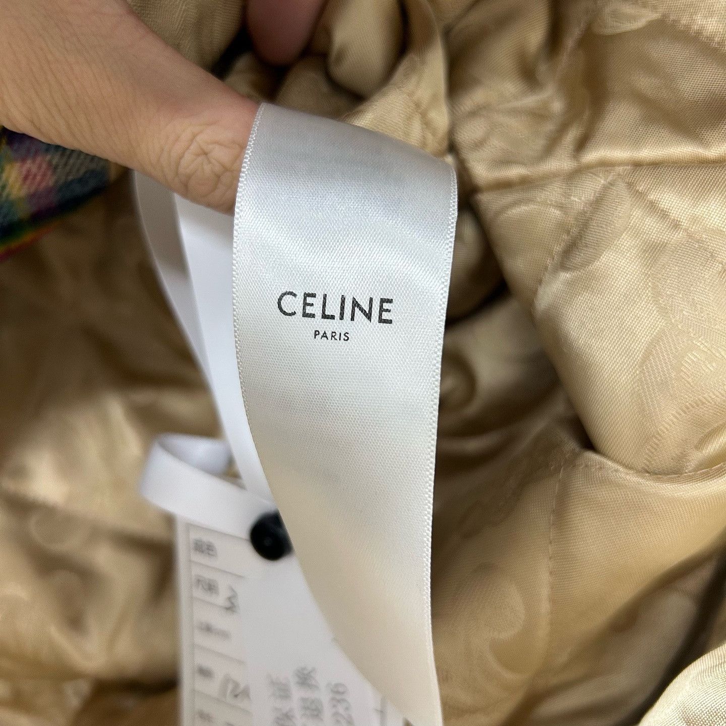 Celine CELINE Plaid Hooded Button Up Size 34 Size XS / US 0-2 / IT 36-38 - 4 Thumbnail