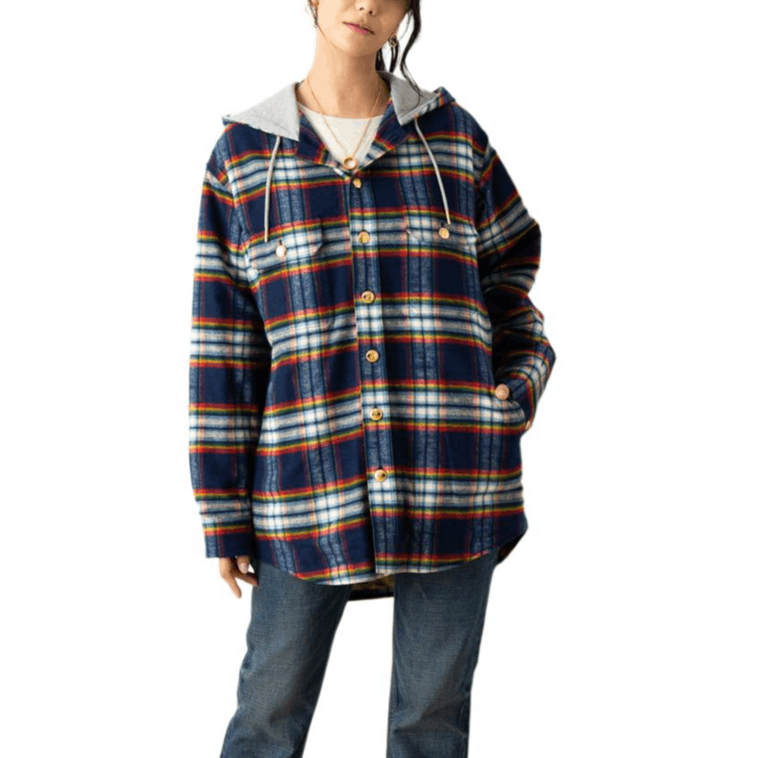 Celine CELINE Plaid Hooded Button Up Size 34 Size XS / US 0-2 / IT 36-38 - 7 Thumbnail