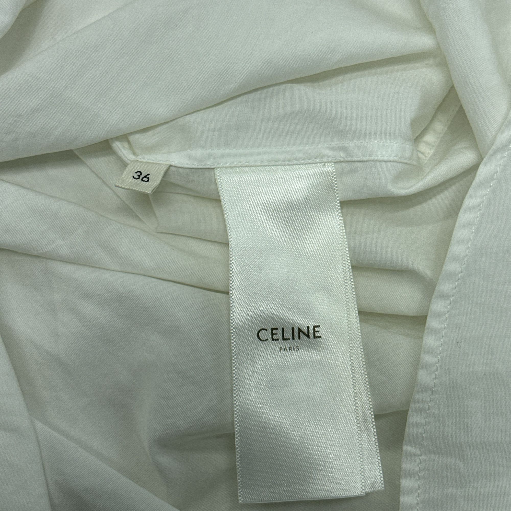 Celine Celine Ruffled Collar Button Up Shirt Size 36 Size XS / US 0-2 / IT 36-38 - 3 Thumbnail